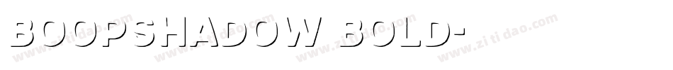 BoopShadow Bold字体转换